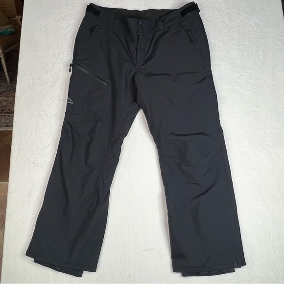 LL Bean Wildcat Snow Ski Pants Mens Size XL Carbon Black Waterproof Insulated - Picture 1 of 12